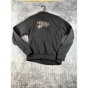 D&F Ricky Singh Hoodie Mens L Black Metallic Graphic Rare CRYSTALIZED Versatile‎